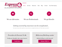 Tablet Screenshot of expressclaims.org
